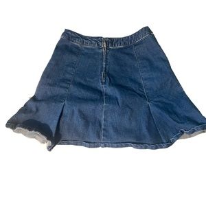 Denim Tennis mini skirt